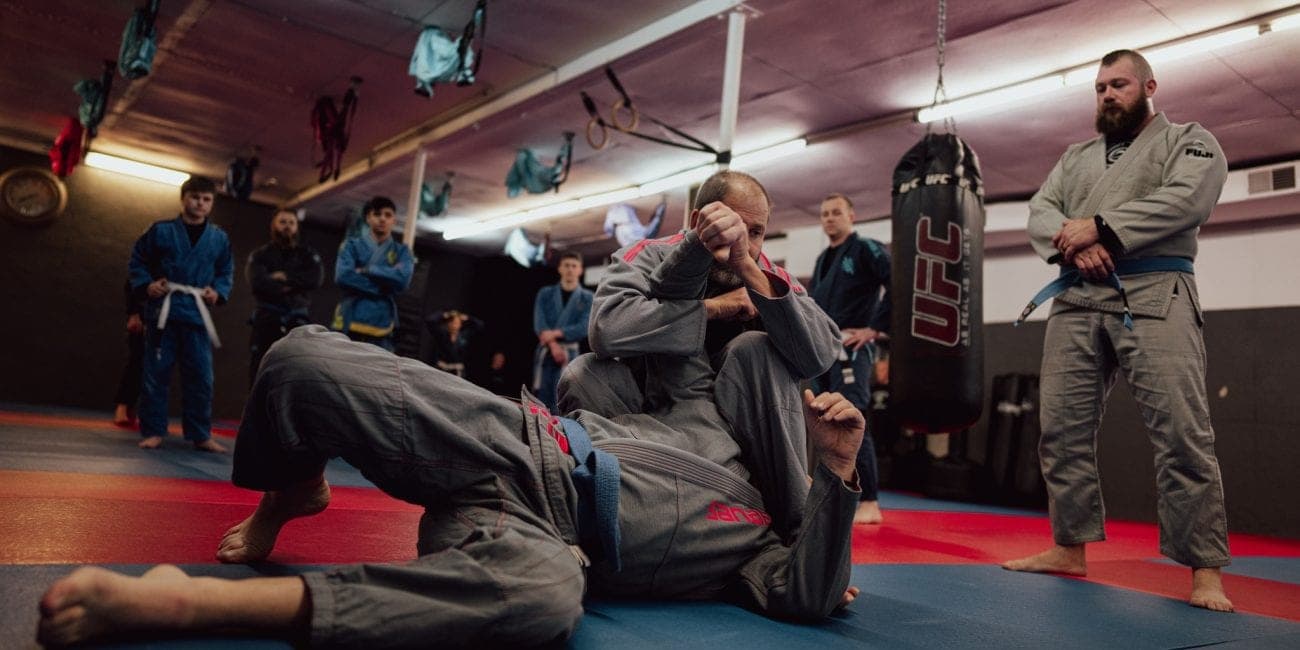 A live Elizabethtown BJJ class at the Cherry Street academy